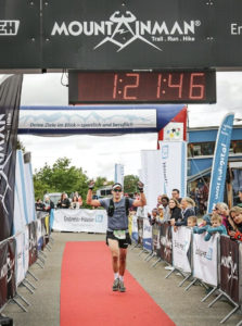 Markus Werner im Ziel des Mountainman Nesselwang