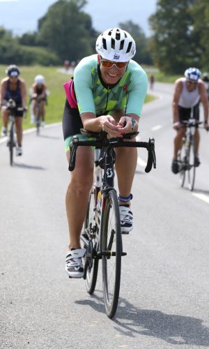 Wiebke Reineke auf der Radstrecke der Hölle von Q